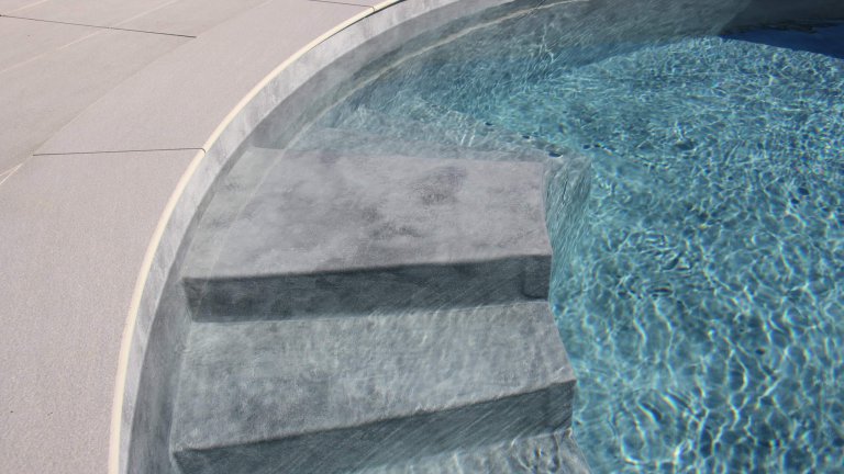 Rundpool mit Treppe, Folie Vogue Urban