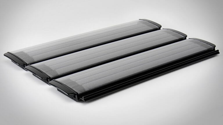 Rollabdeckung Solar silber