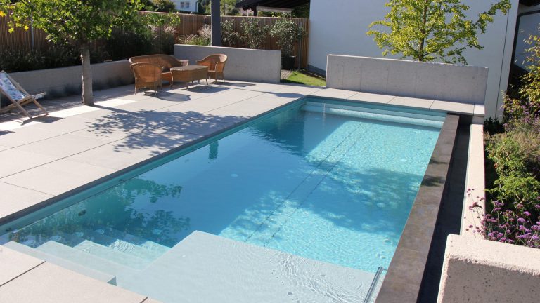 Rechteckpool, Folie hellgrau, Smart Cleaning plus