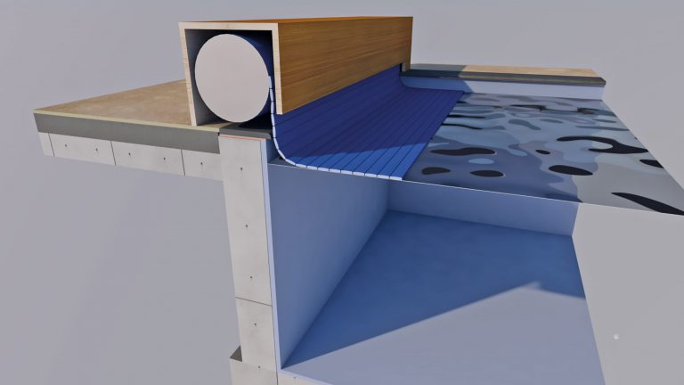 Aufrollernische Rollabdeckung Oberflur