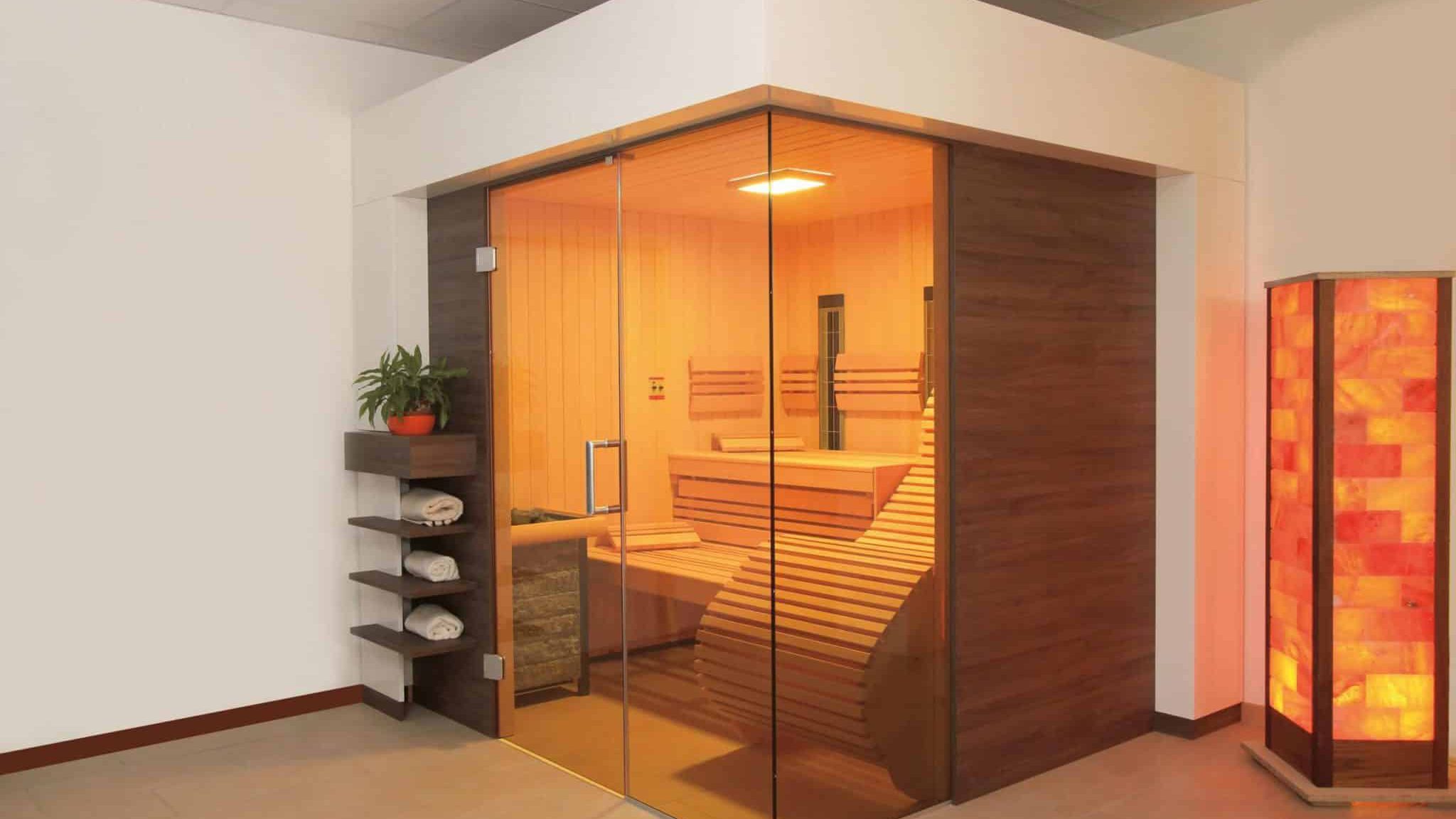 Elementsauna mit Infrarotstrahler