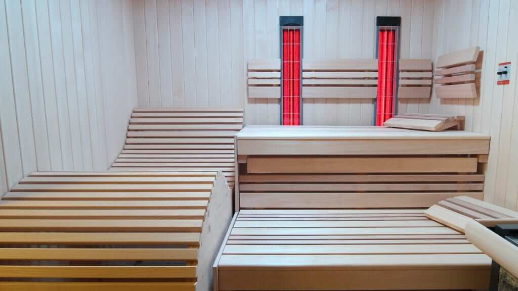 Sauna Elementsauna mit Infrarotstrahlern