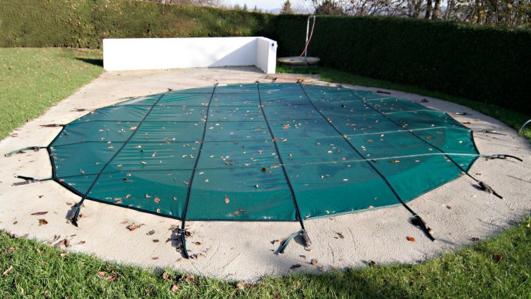 Sicherheitsnetz grün Rundpool