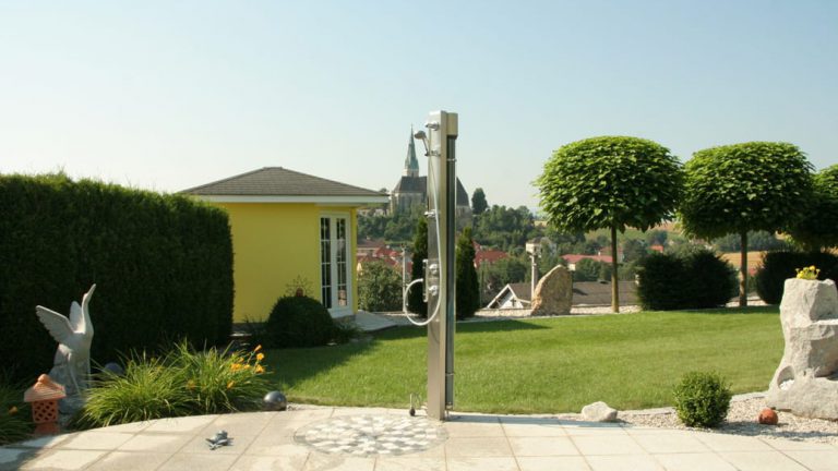 Solardusche Edelstahl